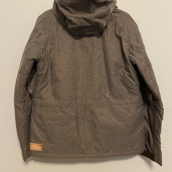 Burton womens brown fur-lined snowboard jacket- medium - Picture 4 of 10